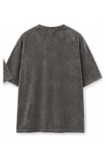 WHATEVER Acid Wash Tee in Midnight Navy, back view