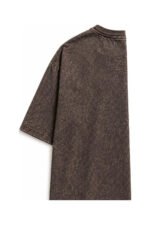 Essential Acid Wash Tee in Espresso, back view