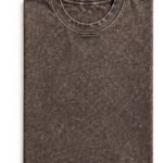 Essential Acid Wash Tee in Espresso, front view