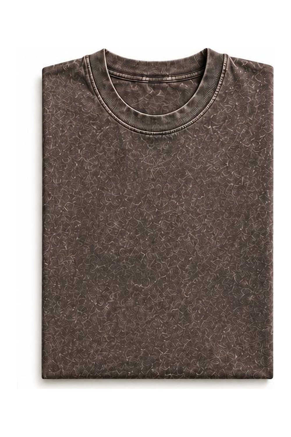 Essential Acid Wash Tee in Espresso, front view Essential Acid Wash Tee in Espresso, front view
