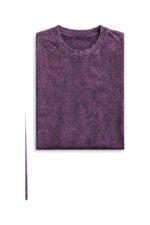 Essential Acid Wash Tee in Mauve, front view