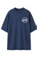 Solitude Oversized Tee in Navy, front view