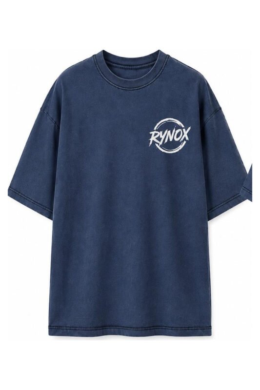 Solitude Oversized Tee in Navy, front view