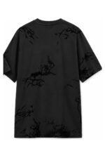 It's Secret Jersey Tee in Black, back view