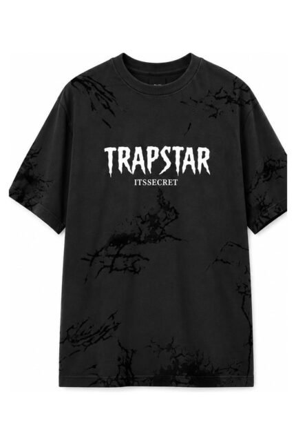 It's Secret Jersey Tee in Black, front view