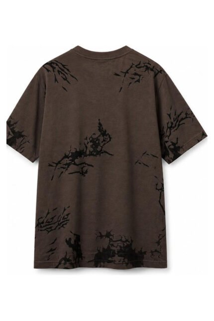It's Secret Jersey Tee in Brown, back view