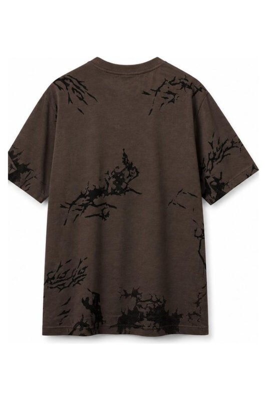 It's Secret Jersey Tee in Brown, back view