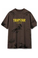 It's Secret Jersey Tee in Brown, front view