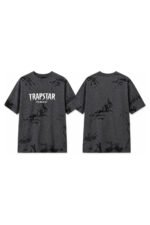 It's Secret Jersey Tee in Grey, front and back view